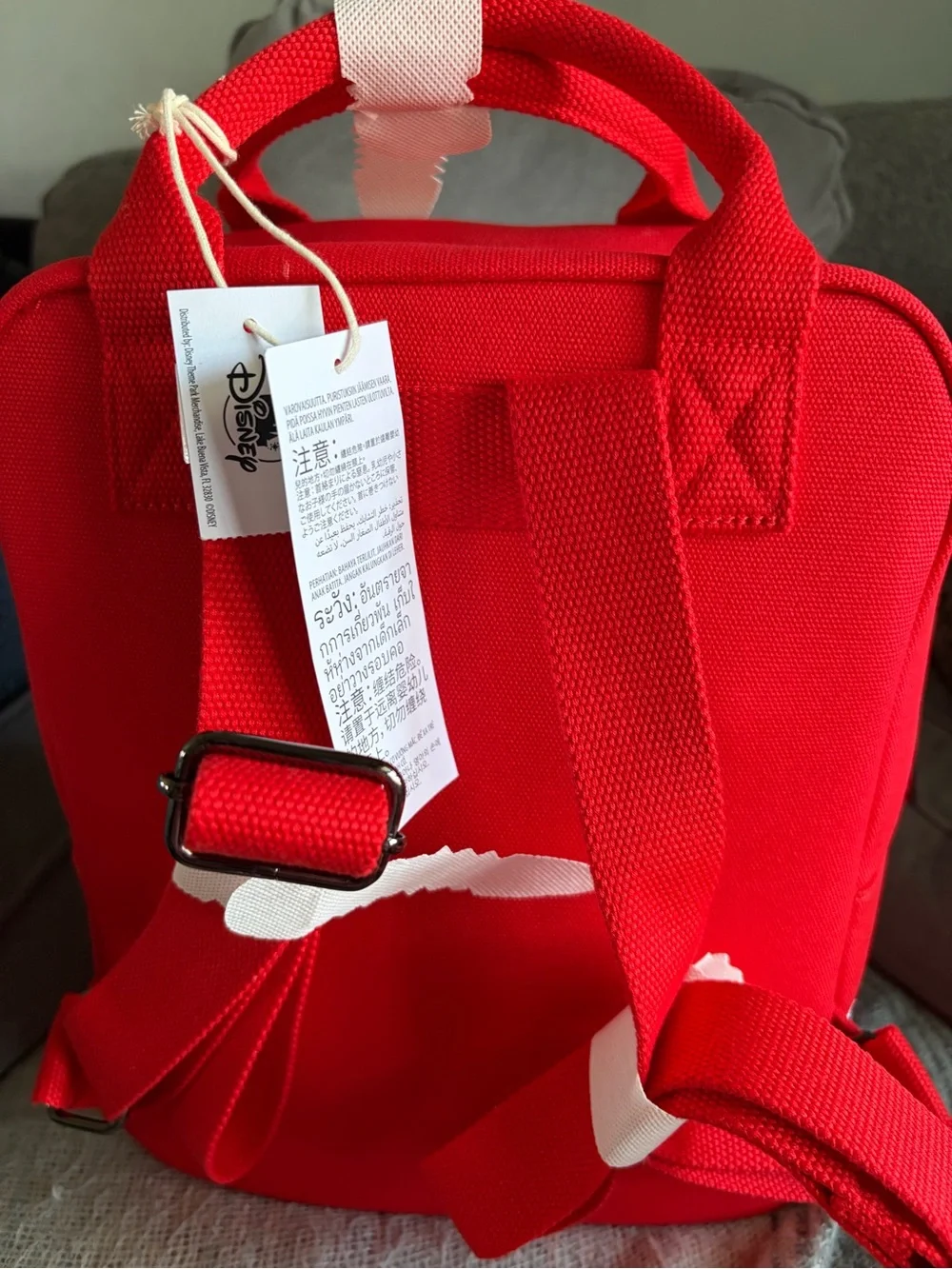 Loungefly Red Disney Mickey & Minnie Balloon Embroidered Backpack